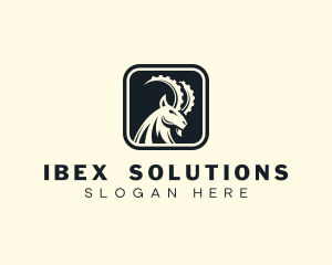 Ibex Goat Horns logo design