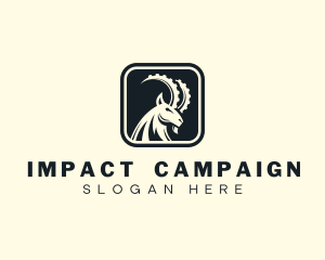 Campaign - Ibex Goat Horns logo design