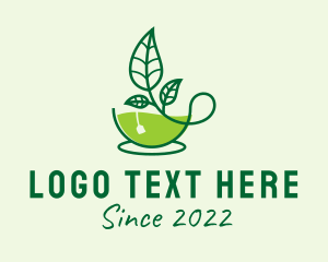 Tearoom - Organic Tea Cafe logo design