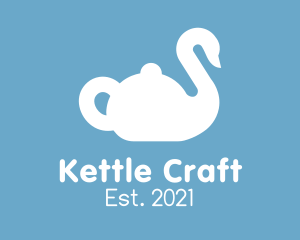 Kettle - Teapot Kettle Swan logo design