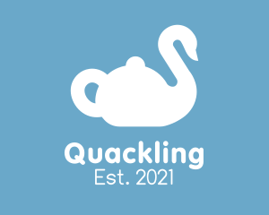 Duckling - Teapot Kettle Swan logo design