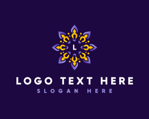 Coding - Simple Flower Motion logo design
