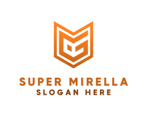 Futuristic - Modern Shield Letter EG logo design