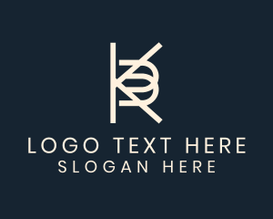 Letter KB - Elegant Business Firm logo design