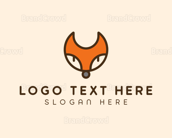Round Fox Head Logo