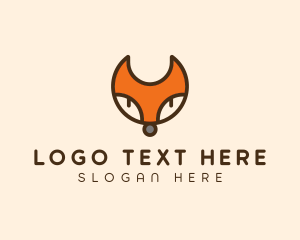 Stroke - Round Fox Head logo design