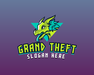 Emblem - Tough Dragon Gaming logo design