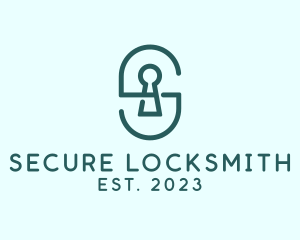 Locksmith - Green Locksmith Letter S logo design