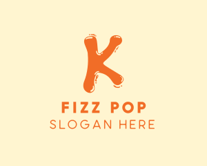 Soda - Liquid Soda Letter K logo design