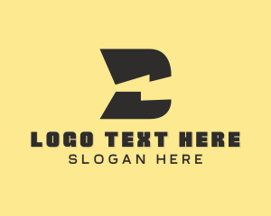 Company - Lightning Bolt Letter D logo design