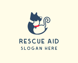 Rescue - Dog Cat Veterinary logo design