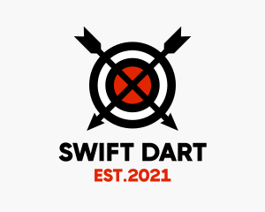 Dart - Minimalist Archer Target logo design