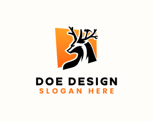 Doe - Deer Antler Carpentry logo design