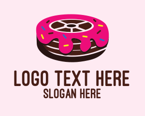 Dessert Shop - Sweet Doughnut Wheel logo design