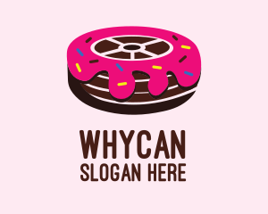 Sweet Doughnut Wheel Logo