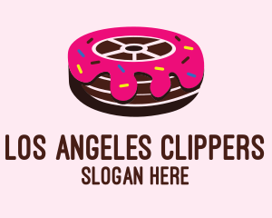 Donut - Sweet Doughnut Wheel logo design