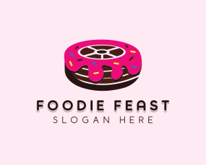 Sweet Doughnut Wheel logo design