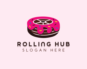 Sweet Doughnut Wheel logo design