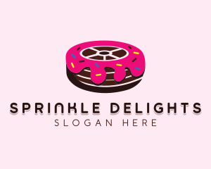 Sweet Doughnut Wheel logo design