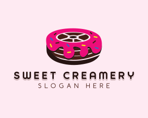 Sweet Doughnut Wheel logo design