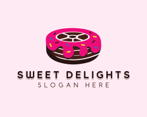 Sweet Doughnut Wheel logo design