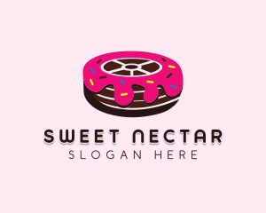 Sweet Doughnut Wheel logo design