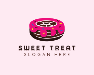 Sweet Doughnut Wheel logo design