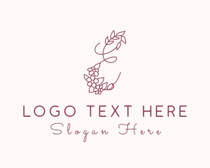 Botanist - Stylist Letter E logo design