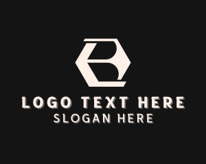 Brand - Hexagon Company Letter B logo design