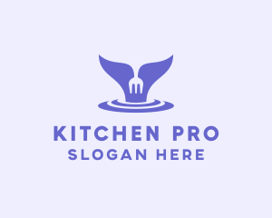 Kitchen Whale Restaurant  logo design