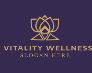 Gold Lotus Wellness logo design