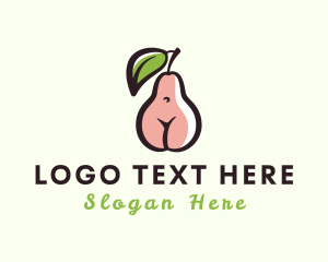 Sex Worker - Seductive Body Pear logo design