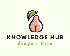 Porn - Seductive Body Pear logo design