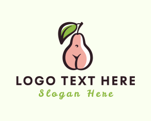 Adult Entertainer - Seductive Body Pear logo design