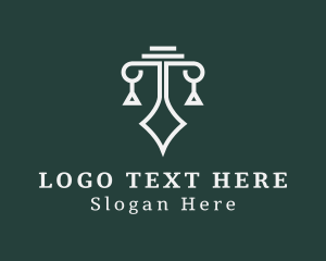 Legal Attorney - Legal Scale Law Firm logo design