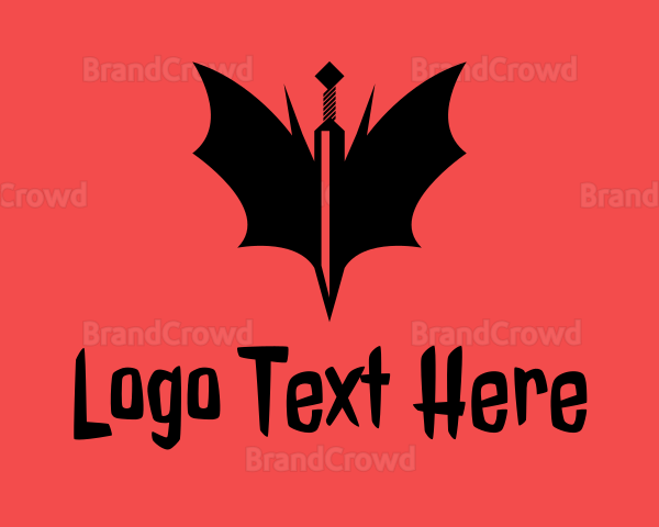 Bat Winged Sword Logo