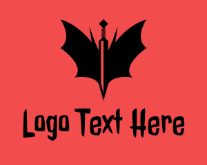 Bat Winged Sword  Logo