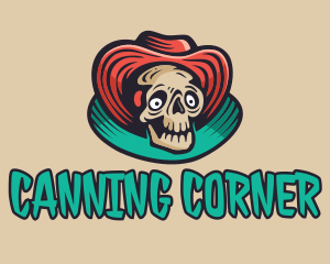 Hat Skeleton Gaming logo design