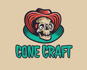 Hat Skeleton Gaming logo design