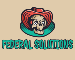 Hat Skeleton Gaming logo design