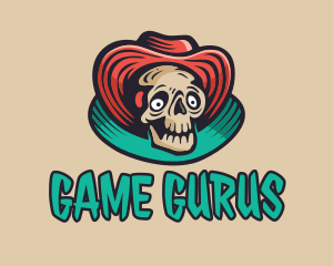 Hat Skeleton Gaming logo design
