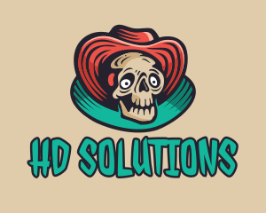 Hat Skeleton Gaming logo design