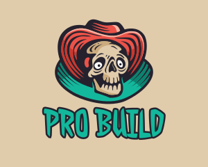 Hat Skeleton Gaming logo design