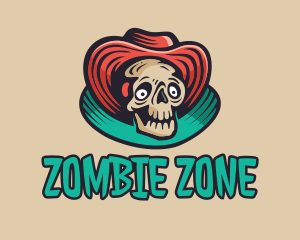 Zombie - Hat Skeleton Gaming logo design