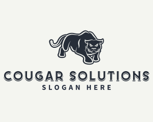 Cougar - Angry Predator Panther logo design