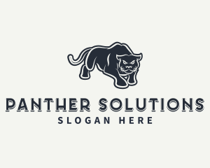 Angry Predator Panther logo design