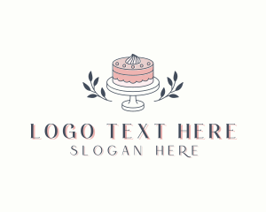 Baking - Flower Wedding Cake logo design