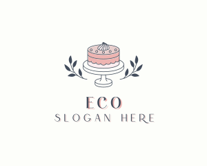 Flower Wedding Cake Logo