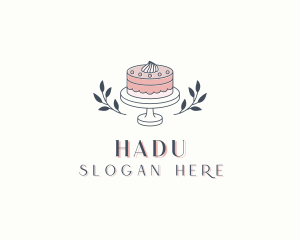 Flower Wedding Cake Logo