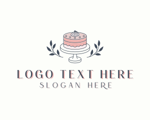 Caterer - Flower Wedding Cake logo design